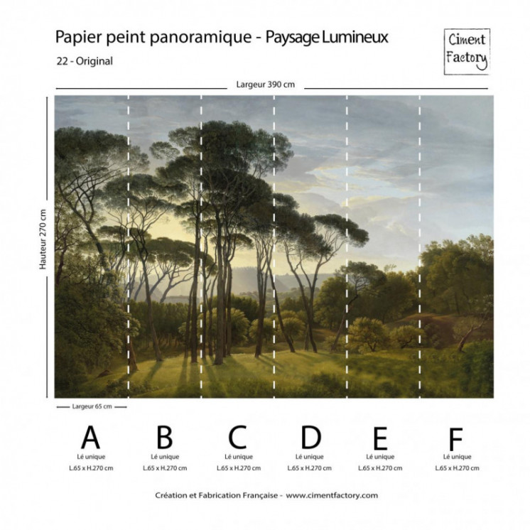 Papier Peint Panoramique - Paysage Lumineux - Original - Ciment Factory -4