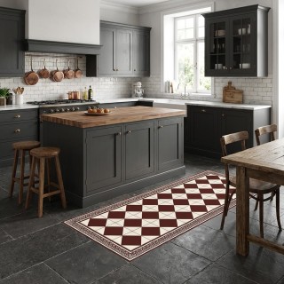 Tapis Carreaux de Ciment - Alphonsine - Bordeaux Vintage - Ciment Factory - Cuisine