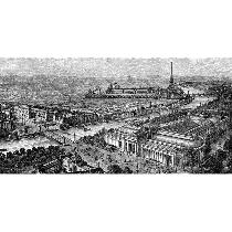 Crédence Adhésive Gravure - Paris 1900