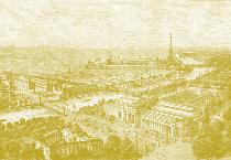 Papier Peint Panoramique Gravure - Paris 1900