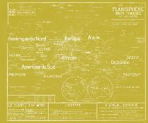 Carte Scolaire Murale Vidal Lablache n°22 - Planisphère